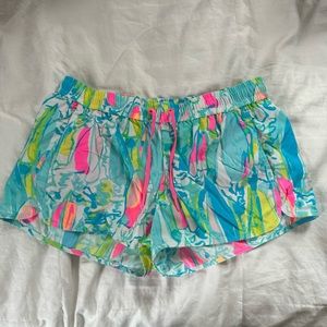 Lilly Pulitzer Athletic Shorts Sailboat Print